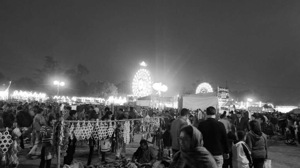 Poush Mela in the evening, Santiniketan