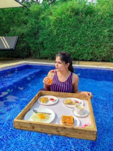 Mayas Resort Santiniketan Floating Breakfast